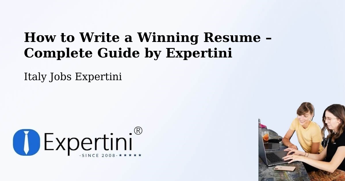 Resume Writing Guide for Job Seekers – Buggerru - Buggerru, Italy Jobs Expertini