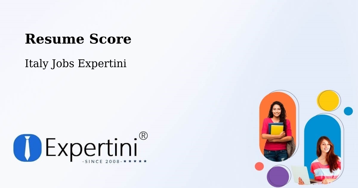 Resume Score & Job Description Match Tool – Buggerru - Italy Jobs Expertini